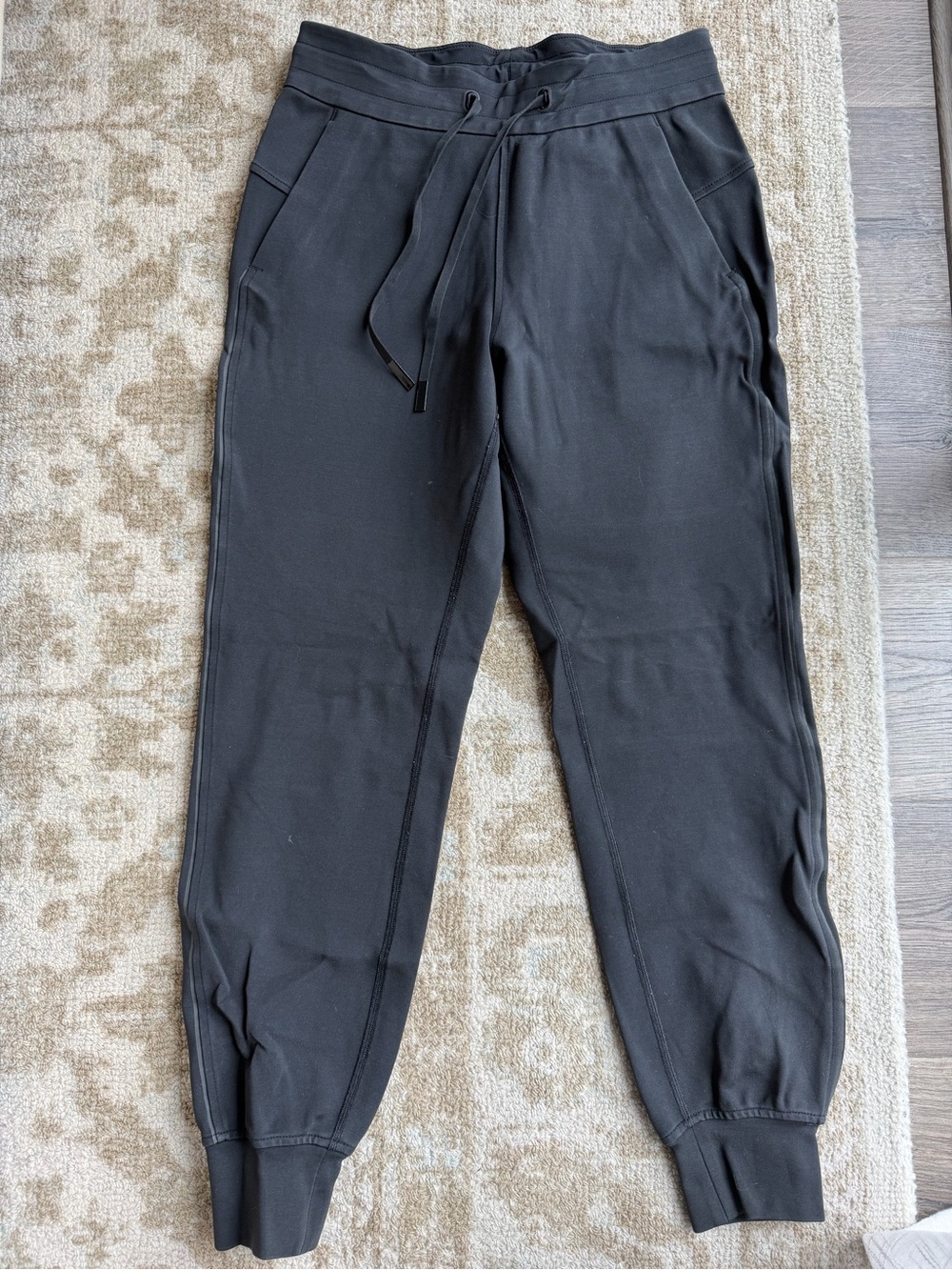 Lululemon Black Jogger Pants with Drawstring Waist